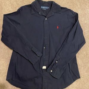 POLO Ralph Lauren Long Sleeve Button Down Blue Durable Timeless